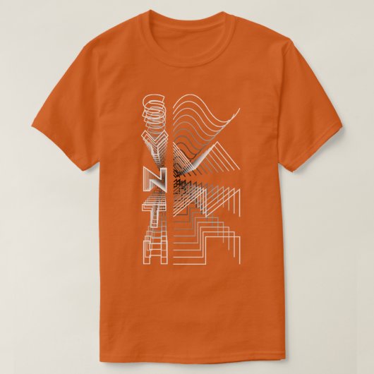 Synth Waveform Audio Analog Design Modular Geschen T-Shirt (Design vorne)