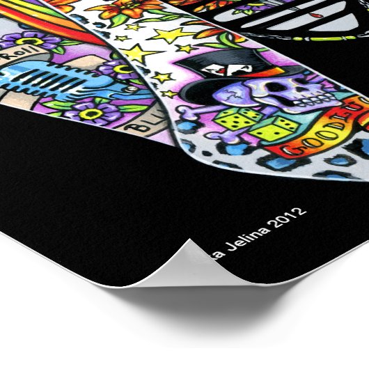 Synthea Psytrance Rainbow Flüchtige Blick A Boo Ta Poster (Ecke)