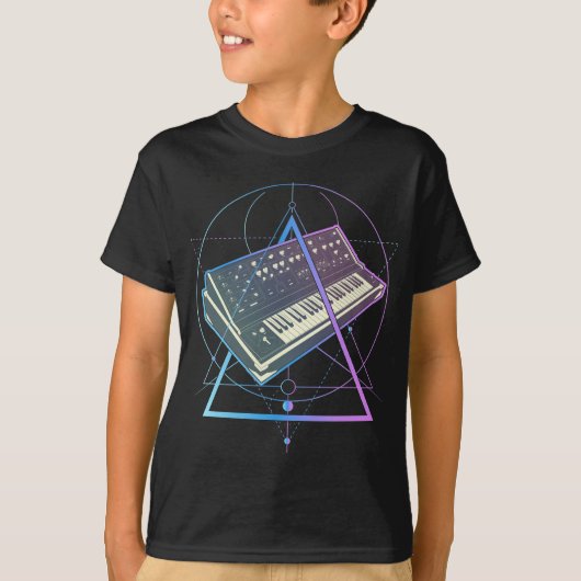 Synthesizer Analog Modular Pastell Goth Synth T-Shirt (Vorderseite)