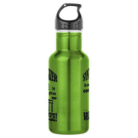 Synthesizer, Brain Freeze Edelstahlflasche (Vorderseite)