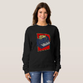 Synthesizer Cat Analog Synth Producer Modular Nerd Sweatshirt (Vorne ganz)