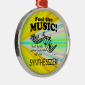 Synthesizer fühlen sich wie Musik Ornament Aus Metall (Rechts)
