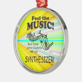 Synthesizer fühlen sich wie Musik Ornament Aus Metall (Links)