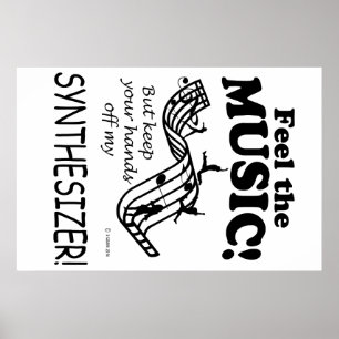 Synthesizer fühlen sich wie Musik Poster