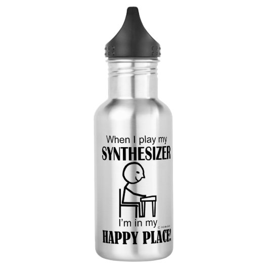 Synthesizer Happy Place Edelstahlflasche (Links)