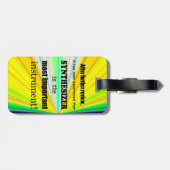 Synthesizer ist das wichtigste Instrument Gepäckanhänger (Rückseite horizontal)