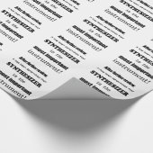 Synthesizer ist das wichtigste Instrument Geschenkpapier (Ecke)
