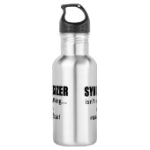 Synthesizer ist nicht alles edelstahlflasche (Rückseite)