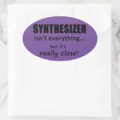 Synthesizer ist nicht alles Oval Sticker (Tasche)