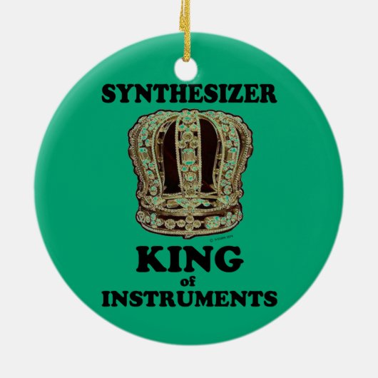 Synthesizer King of Instruments Keramik Ornament (Hinten)