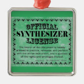 Synthesizer License Metal Ornament (Vorne)