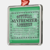 Synthesizer License Metal Ornament (Links)