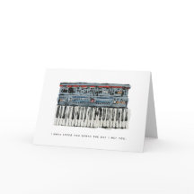 Synthesizer Liebe Valentinstag Grußkarte