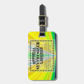 Synthesizer-Lizenz Gepäckanhänger (Vorderseite vertikal)