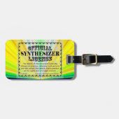 Synthesizer-Lizenz Gepäckanhänger (Vorderseite horizontal)