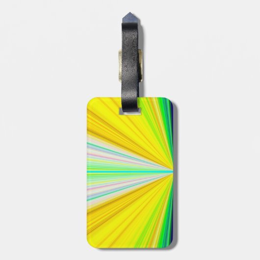 Synthesizer-Lizenz Gepäckanhänger (Rückseite vertikal)