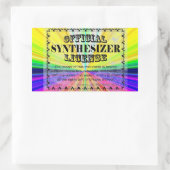 Synthesizer Lizenz Rechteckkleber Rechteckiger Aufkleber (Tasche)