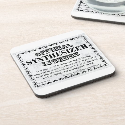 Synthesizer-Lizenz Untersetzer (Linke Seite)