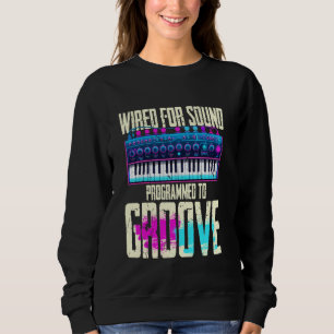 Synthesizer Musician Synth DAW verkabelt für Sound Sweatshirt