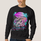 Synthesizer Octopus Vaporwave Kraken Analog Synth Sweatshirt (Vorderseite)