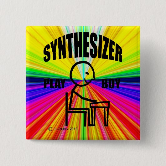 Synthesizer Play Boy Button (Vorderseite)