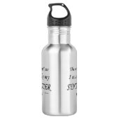 Synthesizer-Stimmen sagen, müssen spielen Edelstahlflasche (Rückseite)