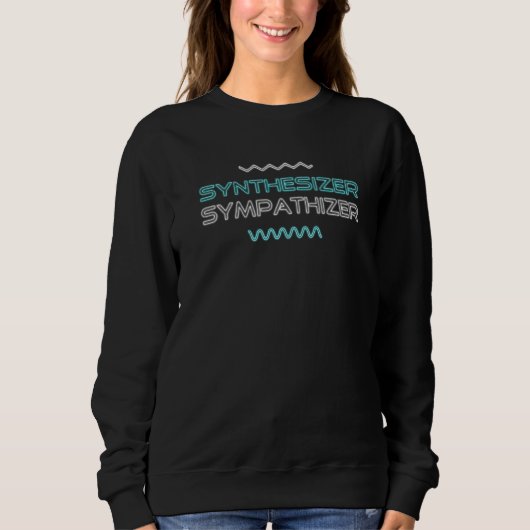 Synthesizer Sympathizer 80er Synthwave Modular Syn Sweatshirt (Vorderseite)