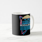 Synthesizer Synth Electronic Musician Modular Life Kaffeetasse (VorderseiteRechts)