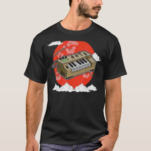 Synthesizer Synth Keyboard Electronic Musicians Mo T-Shirt (Vorderseite)