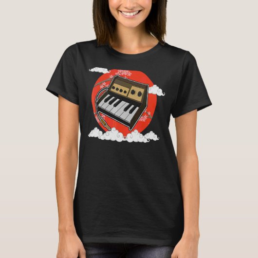 Synthesizer Synth Keyboard Electronic Musicians Mo T-Shirt (Vorderseite)