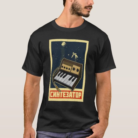 Synthesizer Synth Keyboard Electronic Musicians Mo T-Shirt (Vorderseite)