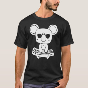 Synthesizer-Tastatur-Instrument Koala als Tastatur T-Shirt