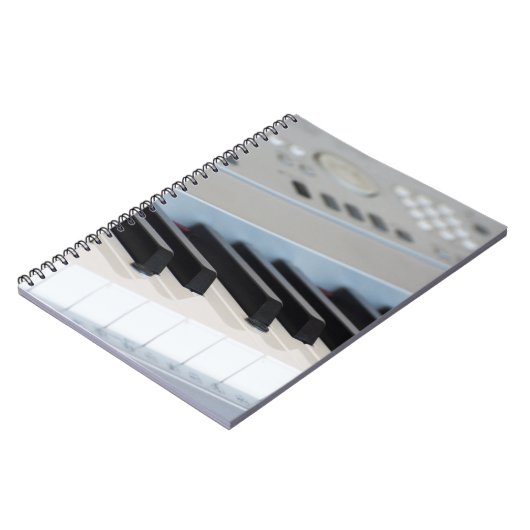 Synthesizer-Tastatur Notizblock (Linke Seite)