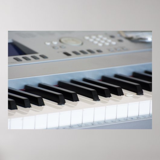 Synthesizer-Tastatur Poster (Vorne)