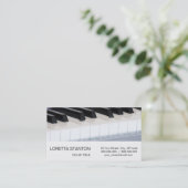 Synthesizer-Tastatur Visitenkarte (Stehend Vorderseite)