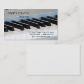 Synthesizer-Tastatur Visitenkarte (Vorne/Hinten)