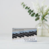 Synthesizer-Tastatur Visitenkarte (Stehend Vorderseite)