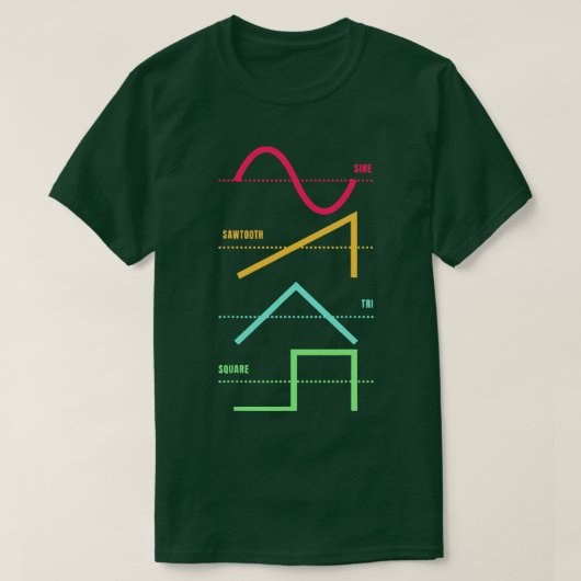 Synthesizer Techno Modular Synth Analog T-Shirt (Design vorne)