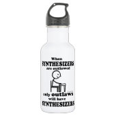 Synthesizer Trinkflasche (Vorderseite)