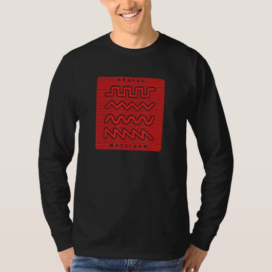 Synthesizer Waveform 1 T-Shirt (Vorderseite)