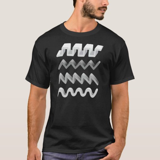 Synthesizer Waveform T-Shirt (Vorderseite)