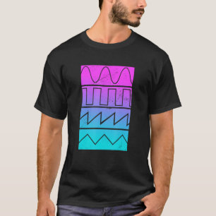 Synthesizer-Wellen-Synth-Player-Musiker T-Shirt