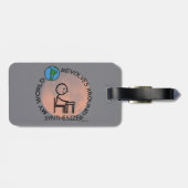 Synthesizer - Weltumdrehungen Gepäckanhänger (Rückseite horizontal)