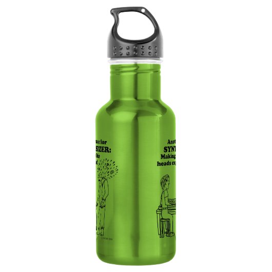 Synthesizer Zombie Explode Edelstahlflasche (Rückseite)