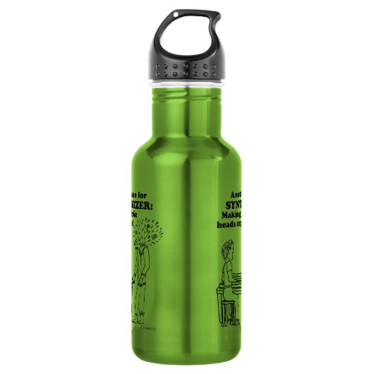 Synthesizer Zombie Explode Edelstahlflasche (Vorderseite)