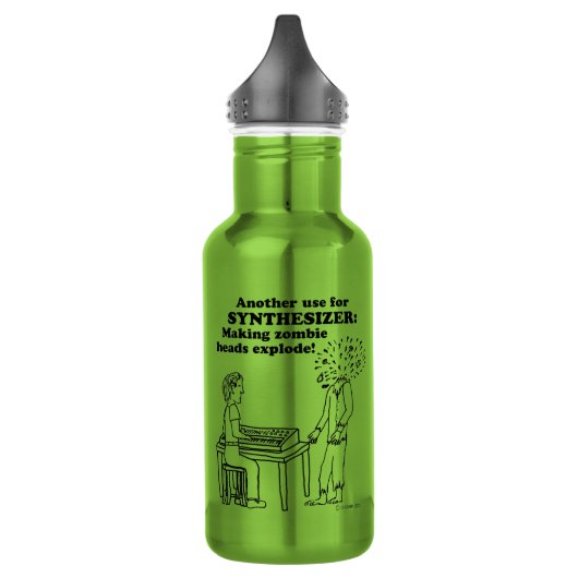 Synthesizer Zombie Explode Edelstahlflasche (Links)