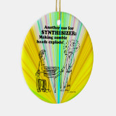 Synthesizer Zombie Explode Keramik Ornament (Rechts)