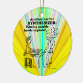 Synthesizer Zombie Explode Keramik Ornament (Links)