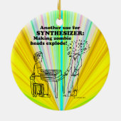 Synthesizer Zombie Explode Keramik Ornament (Hinten)