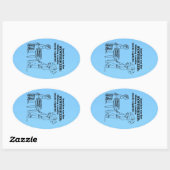 Synthesizer Zombie Explode Oval Sticker (Blatt)
